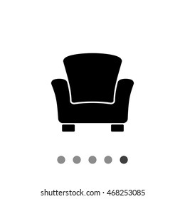 Armchair simple icon