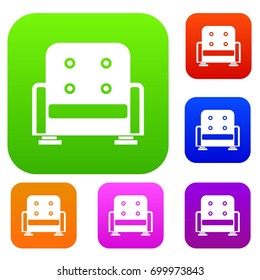 Armchair in simple style isolated on white background vector illustration