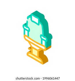 armchair stylist isometric icon vector. armchair stylist sign. isolated symbol illustration