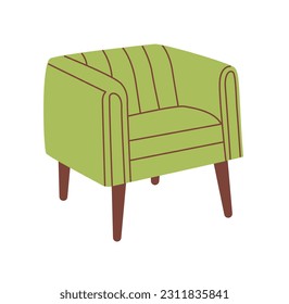Armchair in trendy, modern style. Living room and patio furniture.