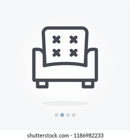 Armchair vector icon