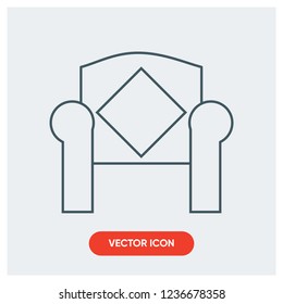 armchair vector icon