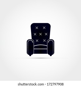 Armchair vector icon