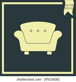 armchair vector icon