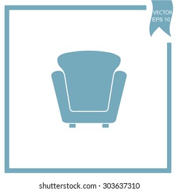 armchair vector icon