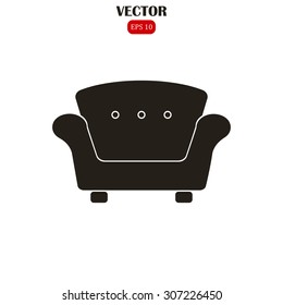 armchair vector icon
