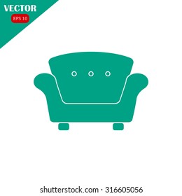 armchair vector icon