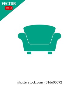 armchair vector icon