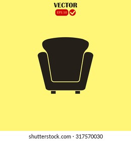 armchair vector icon