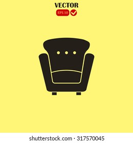 armchair vector icon