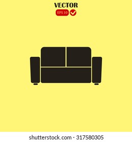 armchair vector icon