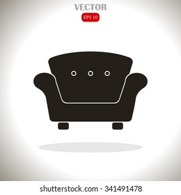 armchair vector icon