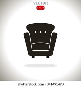 armchair vector icon