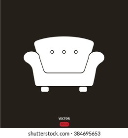 armchair vector icon