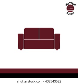 armchair vector icon