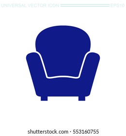 Armchair vector icon.