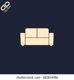armchair vector icon