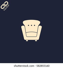 armchair vector icon