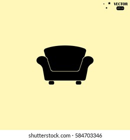 armchair vector icon