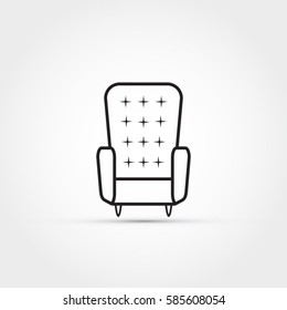 Armchair vector icon