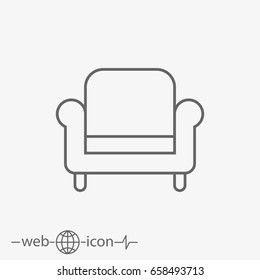 armchair vector icon