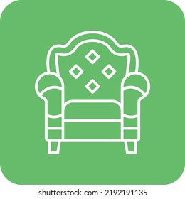 Armchair vector icon. Can be used for printing, mobile and web applications.