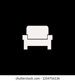 armchair vector icon. flat armchair design. armchair illustration for graphic 