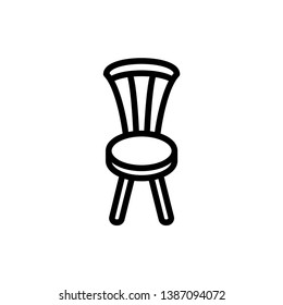 armchair vector icon in trendy flat design 
