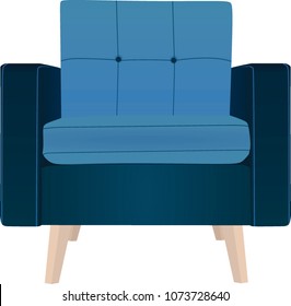 Armchair. vector illustration 