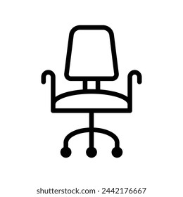 armchair vector line icon symbol