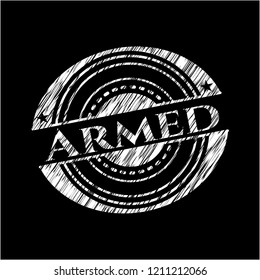 Armed chalk emblem