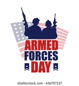 Armed Force Day. Suitable for banner, poster, greeting card, mug, shirt, template and print advertising. Vector Illustration
