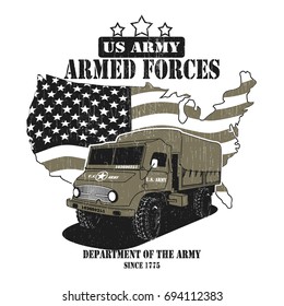 Armed Forced vector T-shirt graphic design