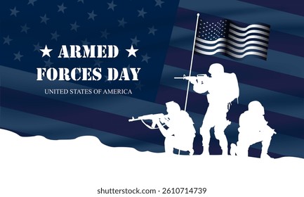 Armed Forces Day background design illustration