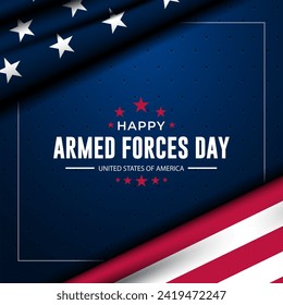 Armed Forces Day background vector illustration