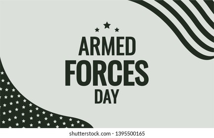 Armed forces day card or background. vector illustration.