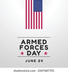 Armed Forces Day design template. america flag. armed force vector. eps 10. flat design.