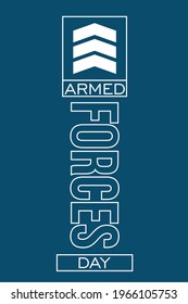 Armed Forces Day, Holiday concept. Template for background, banner, card, poster, t-shirt with text inscription