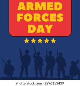 armed forces day poster suitable for social media posts