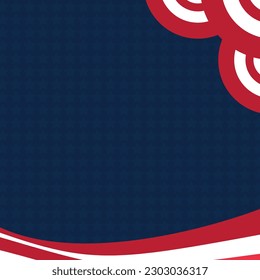 Armed Forces Day with red and white layer colour greeting card