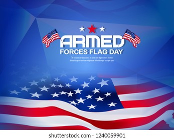 Armed forces day template, banner, poster design
