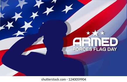 Armed forces day template, banner, poster design
