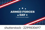 Armed forces day template poster design. Vector illustration Celebration background for Armed Forces Day.  Creative Card for Armed Forces Day