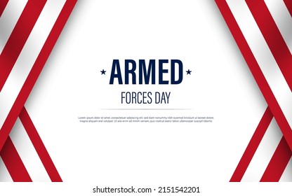 Armed forces day template poster design.