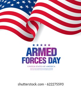 Armed forces day template poster design