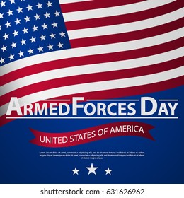 Armed forces day template poster design. Vector illustration of background for Armed forces day. Vector illustration of Celebration background for Armed Forces Day. Illustration of Armed forces day