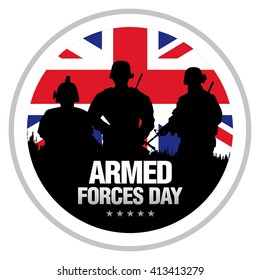 Armed Forces Day in the United Kingdom template badge