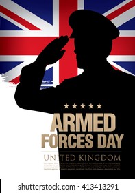 Armed Forces Day in the United Kingdom template poster design