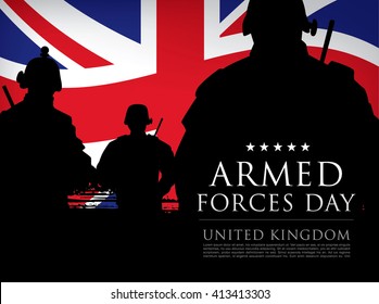 Armed Forces Day in the United Kingdom template poster design