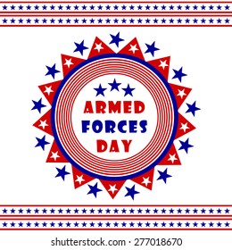 Armed Forces Day United States Of America patriotic abstract design.